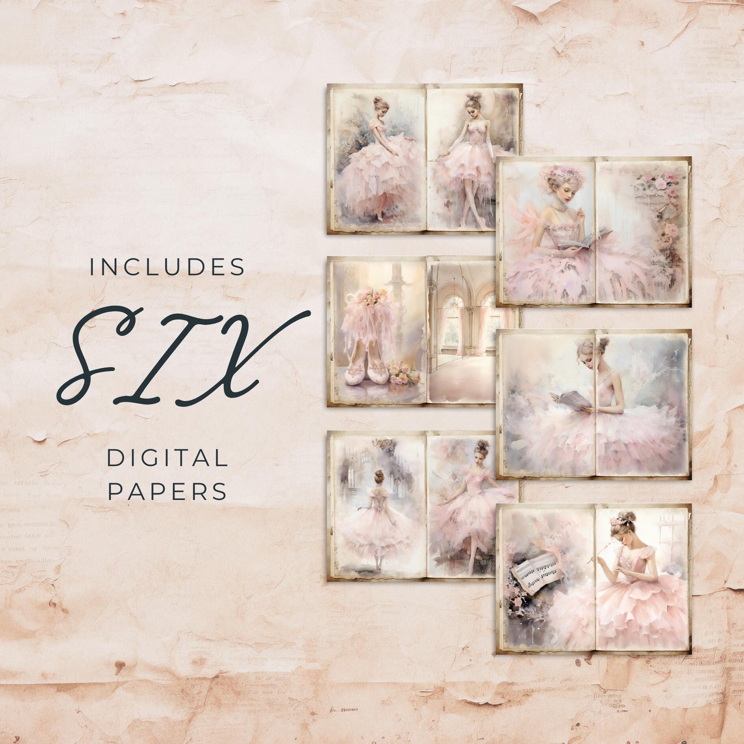 The Ballerina Junk Journal Pages Vol3