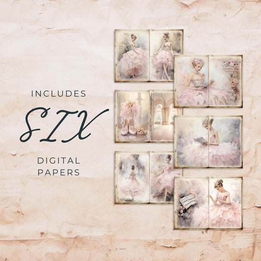 The Ballerina Junk Journal Pages Vol3