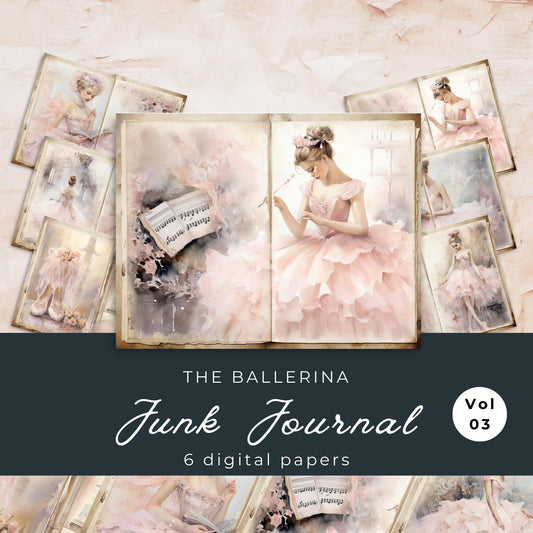 The Ballerina Junk Journal Pages Vol3