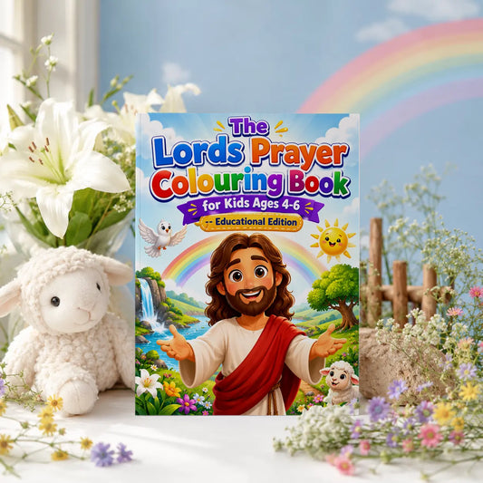 The Lord’s Prayer Colouring Book for Kids Ages 4–6 | Christian Kids Activity Book | PLR & MRR Included