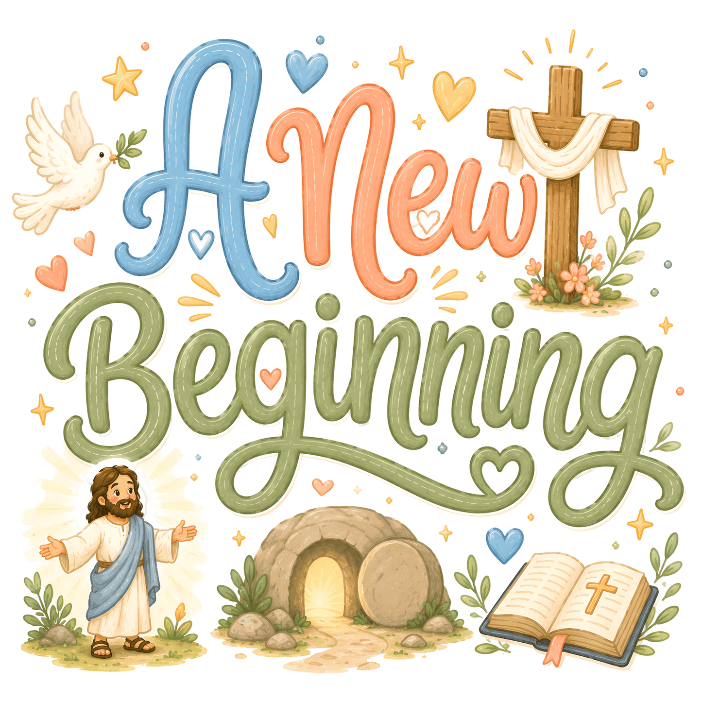 The New Testament Clipart Bundle – Christian Bible PNG Graphics for Printables (Commercial Use)