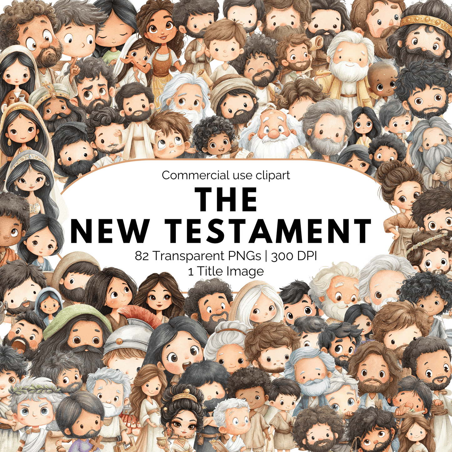 The New Testament Clipart Bundle – Christian Bible PNG Graphics for Printables (Commercial Use)