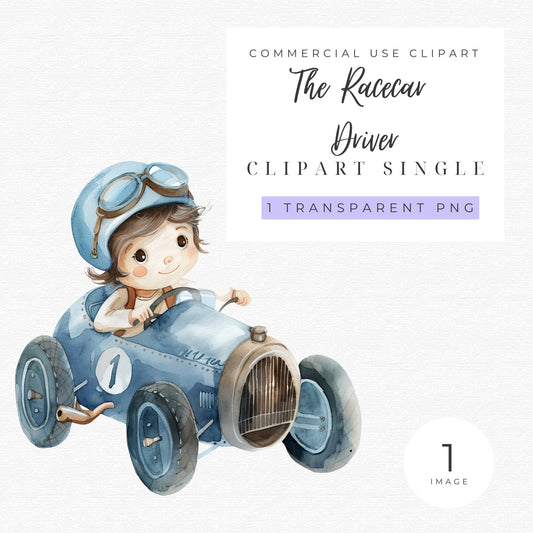 The Racecar Driver Clipart