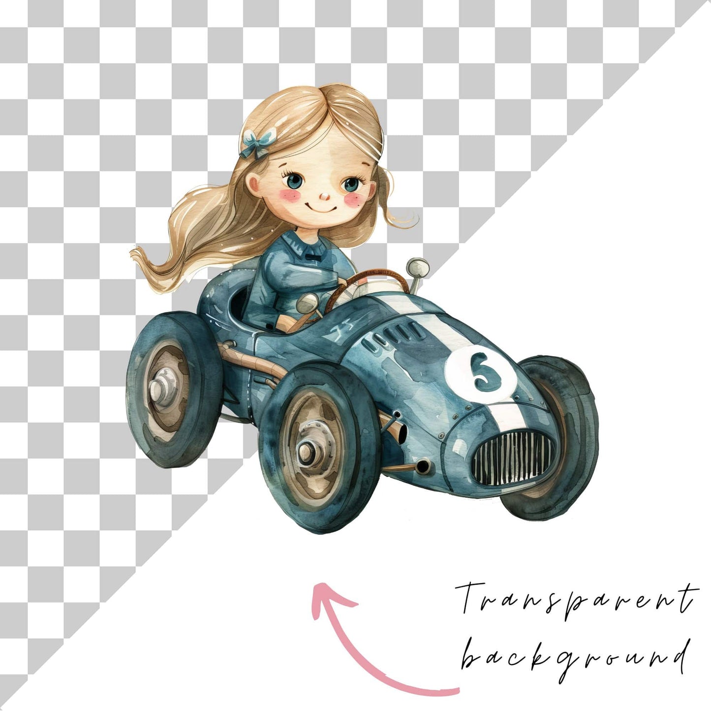El piloto de carreras Clipart