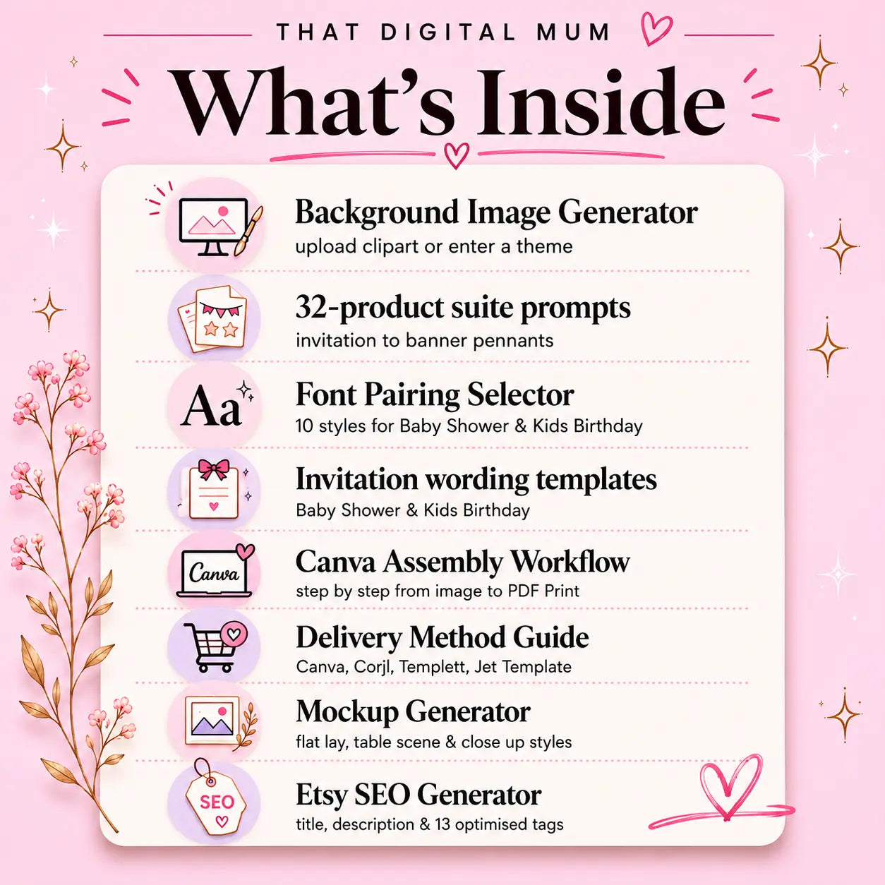 The Ultimate Kid’s Event Stationery Creator | Design & Sell Baby Shower & Birthday Party Suites on Etsy