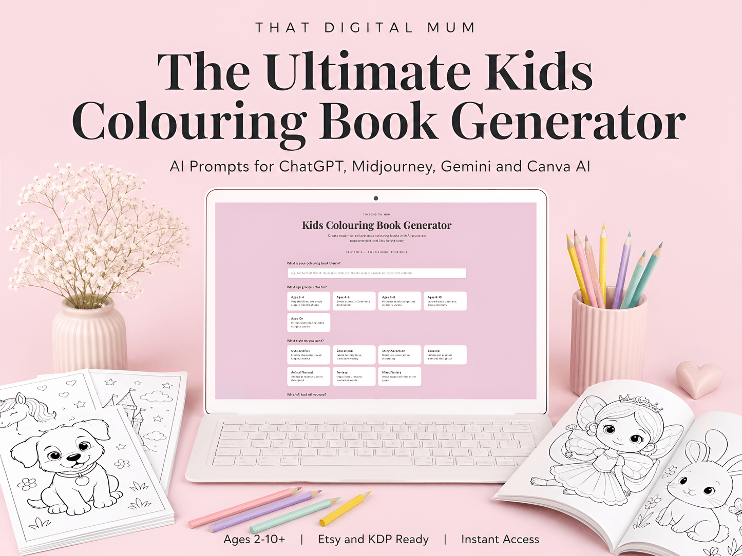 The Ultimate Kids Colouring Book Generator