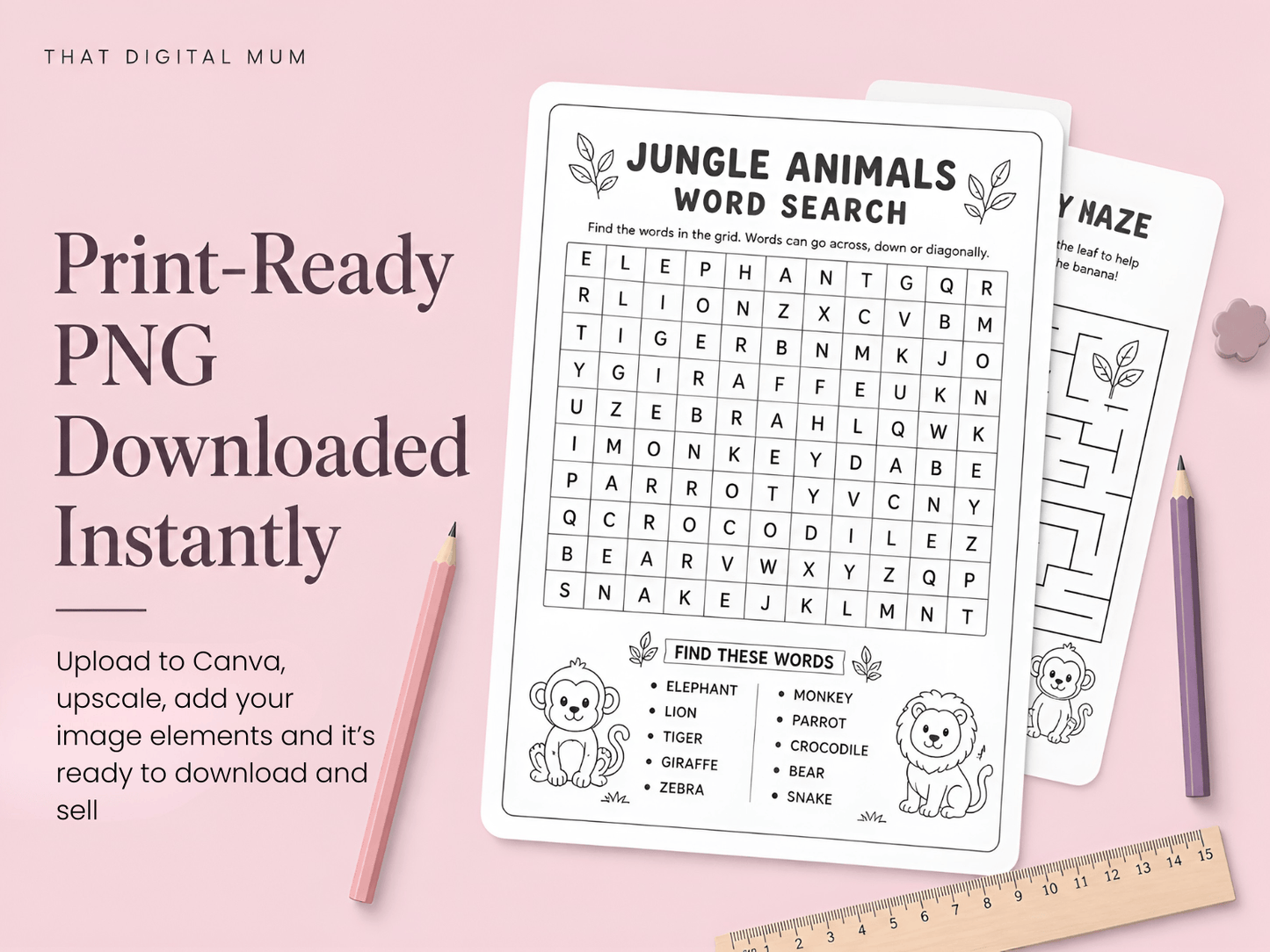 The Ultimate Kids Word Search Generator – Create & Sell Printable Puzzles in Minutes (Commercial Use)