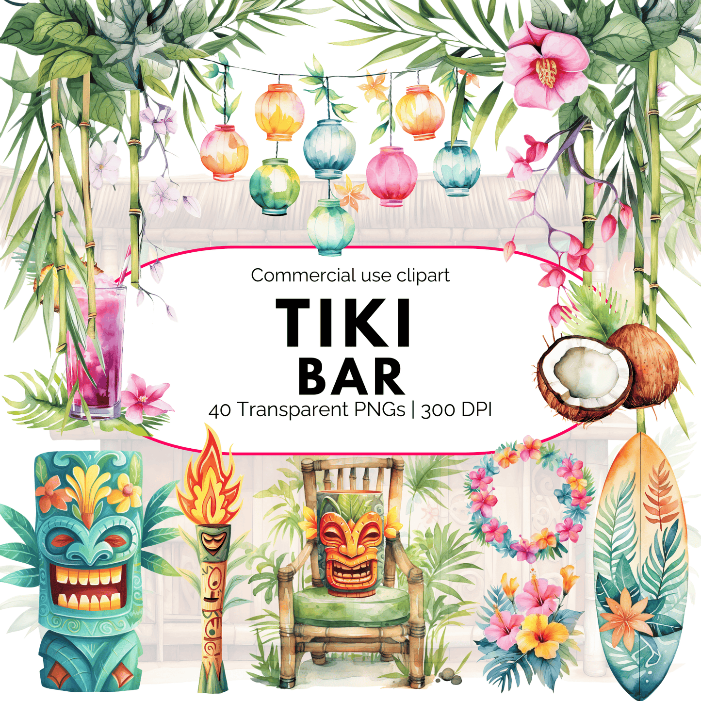 Tiki Bar Clipart