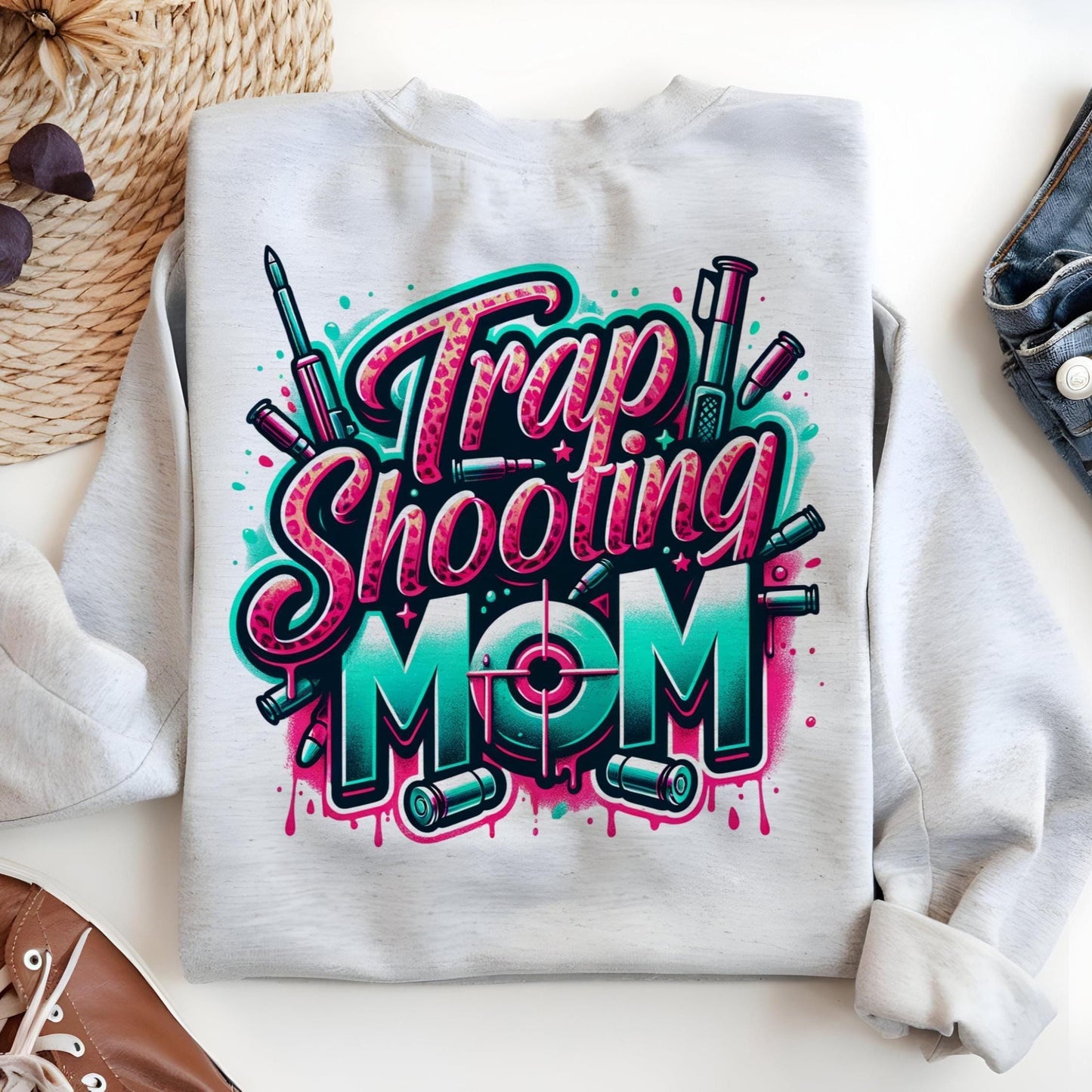 Trap Shooting Mom PNG