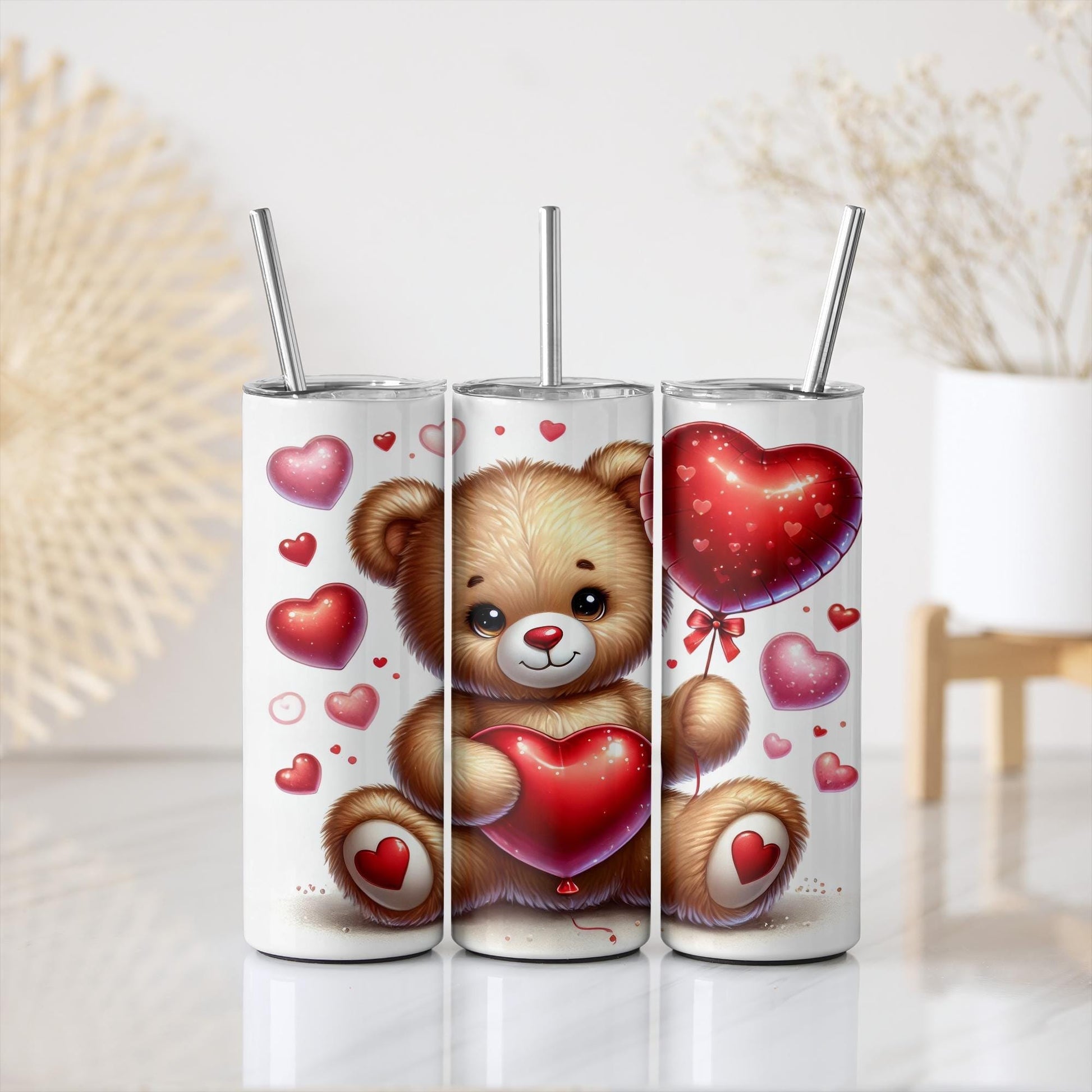 a picture of a teddy bear with a heart on it
