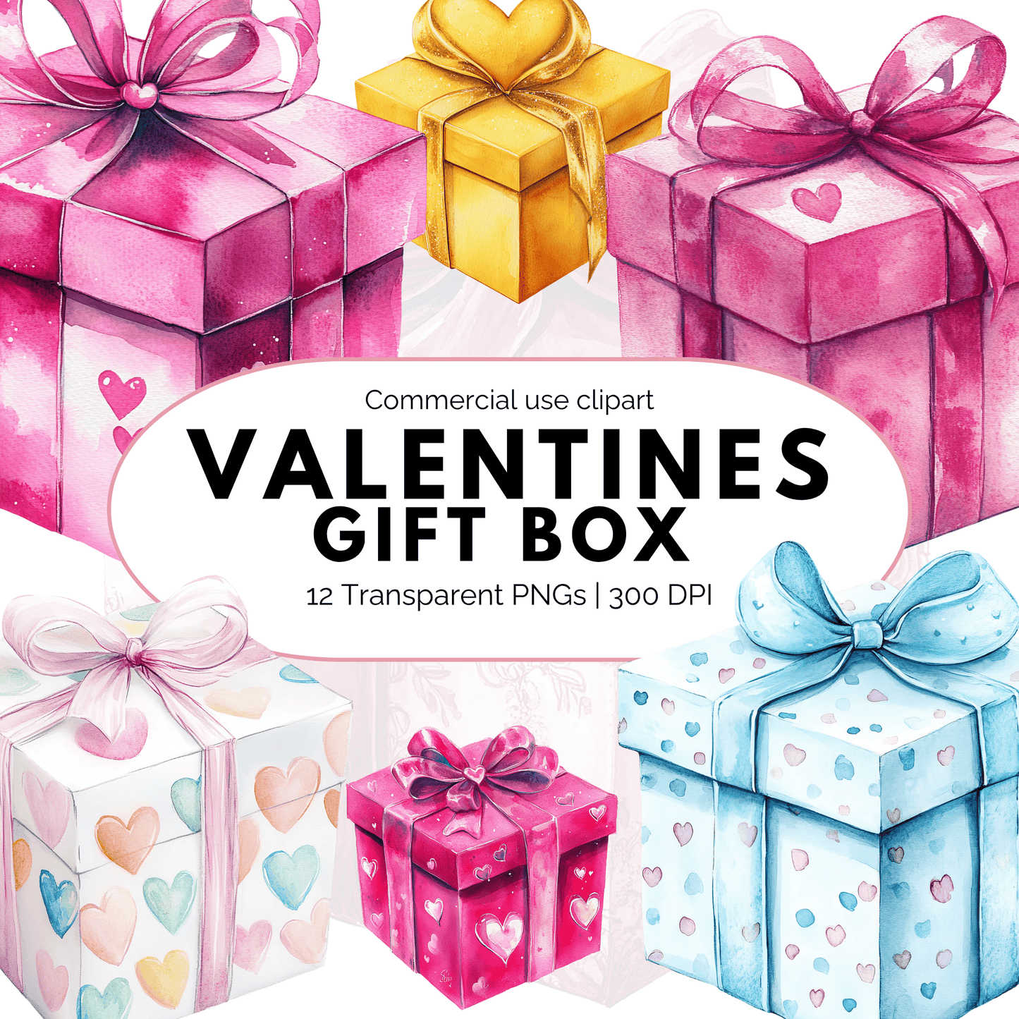 Valentine's Gift Box Clipart