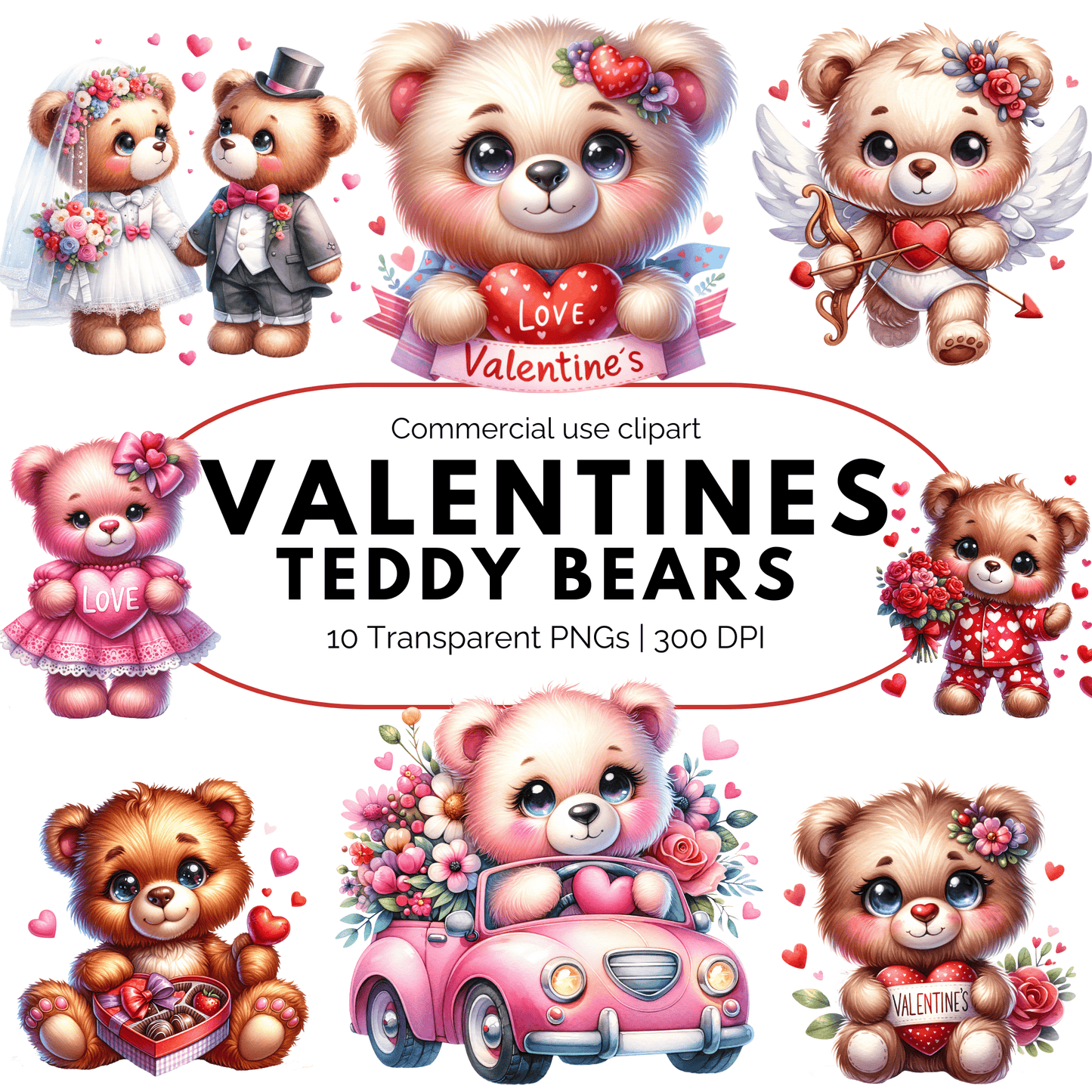 Valentine Teddy Bear Clipart