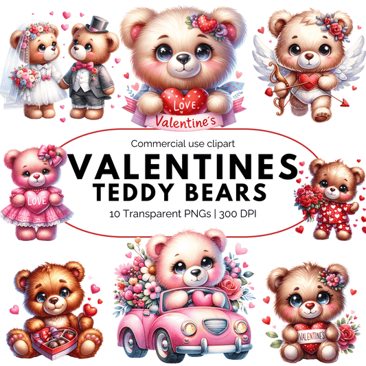 Valentine Teddy Bear Clipart