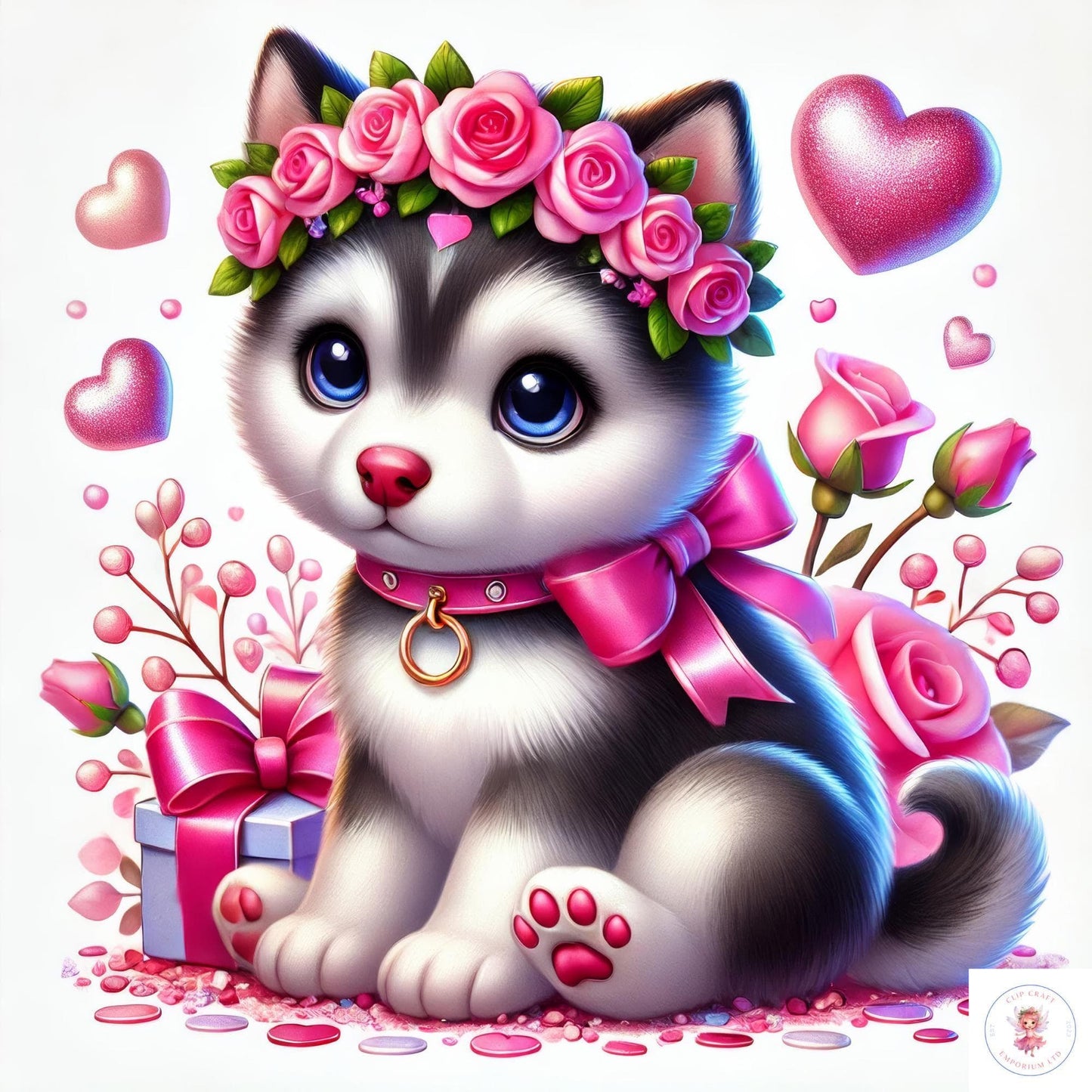 Valentines Dogs Clipart