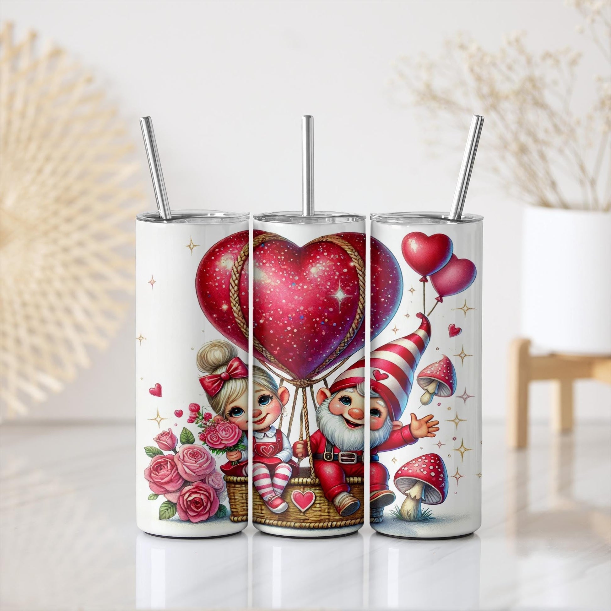 a couple of candles sitting on top of a table