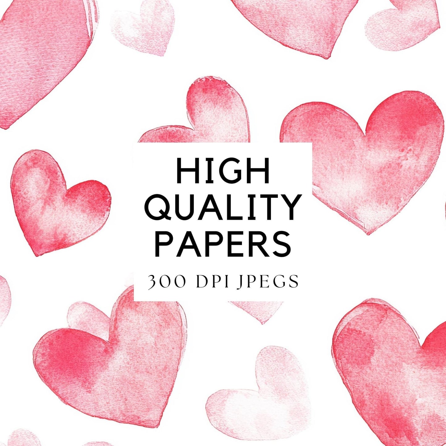 Valentines Hearts Seamless Pattern