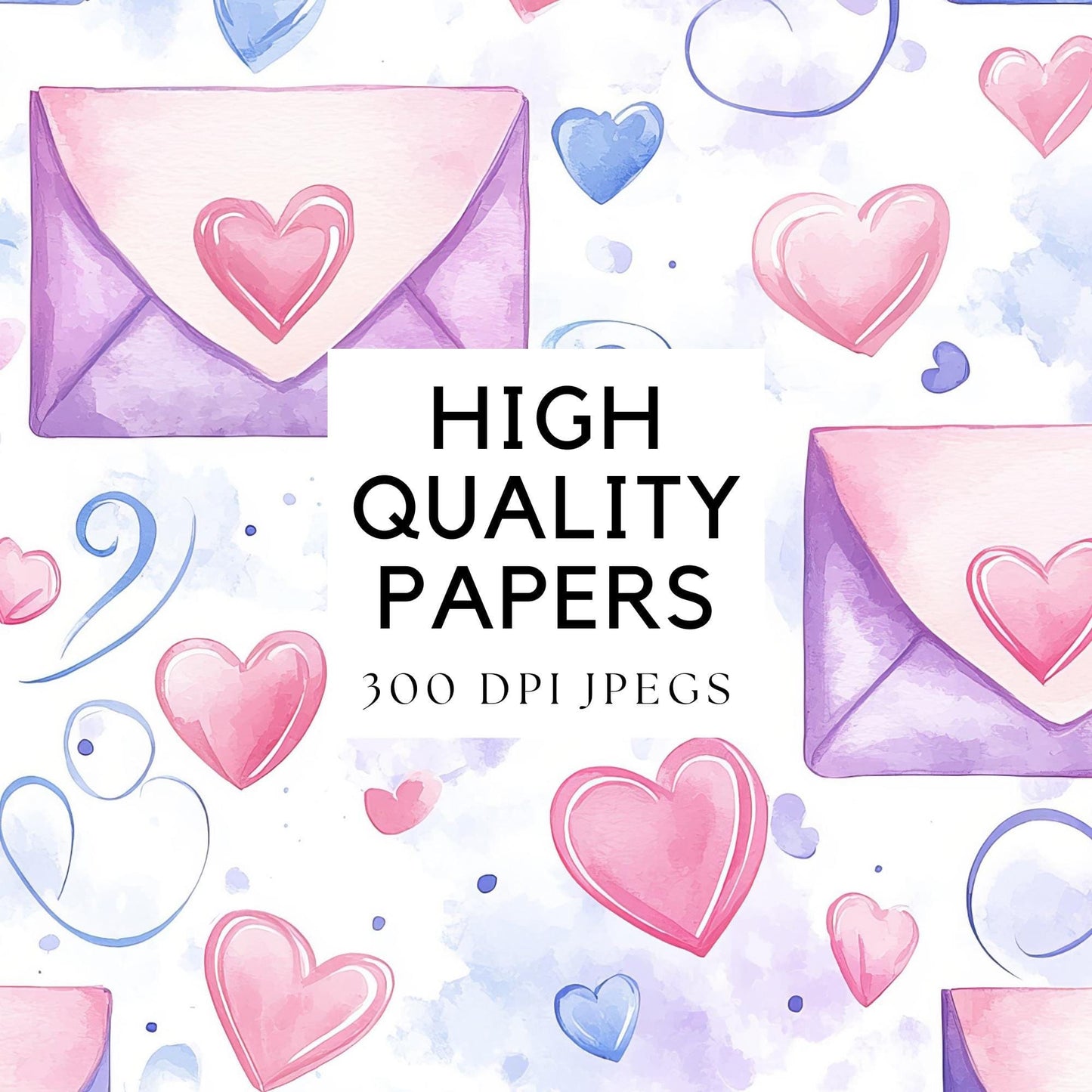 Valentines Mail Seamless Pattern
