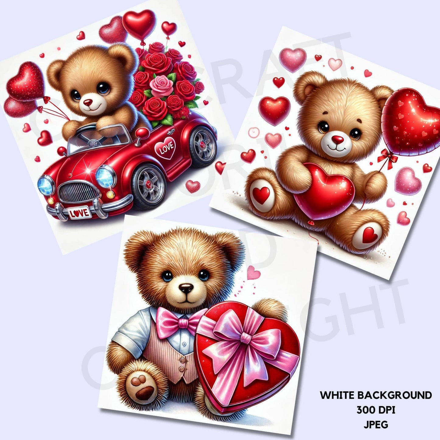 Valentines Teddy Bear Clipart