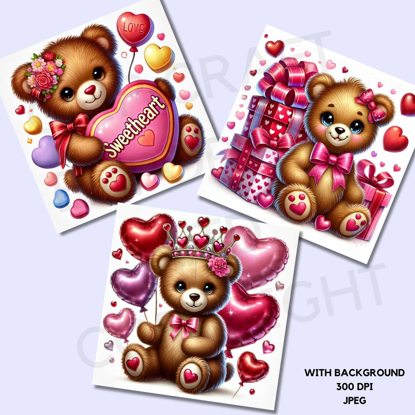 Valentines Teddy Bear Clipart
