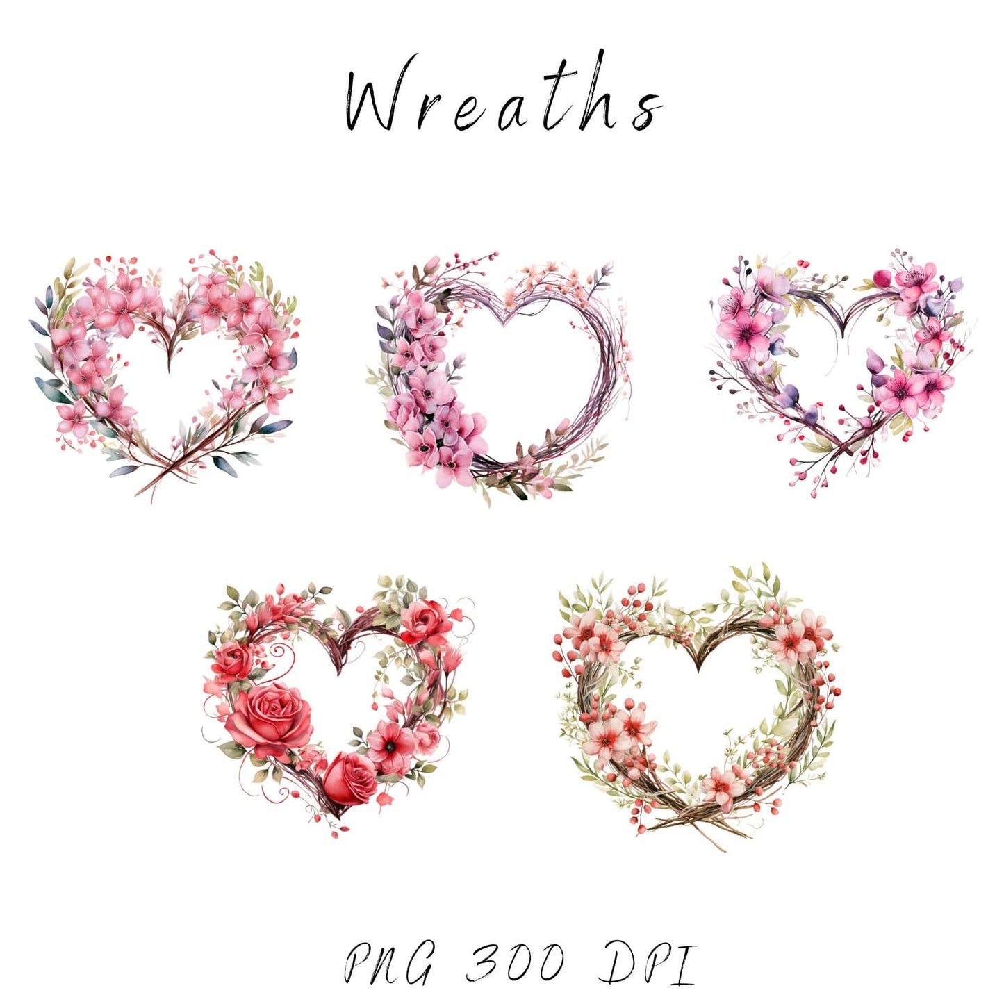 Valentines Wreath Clipart