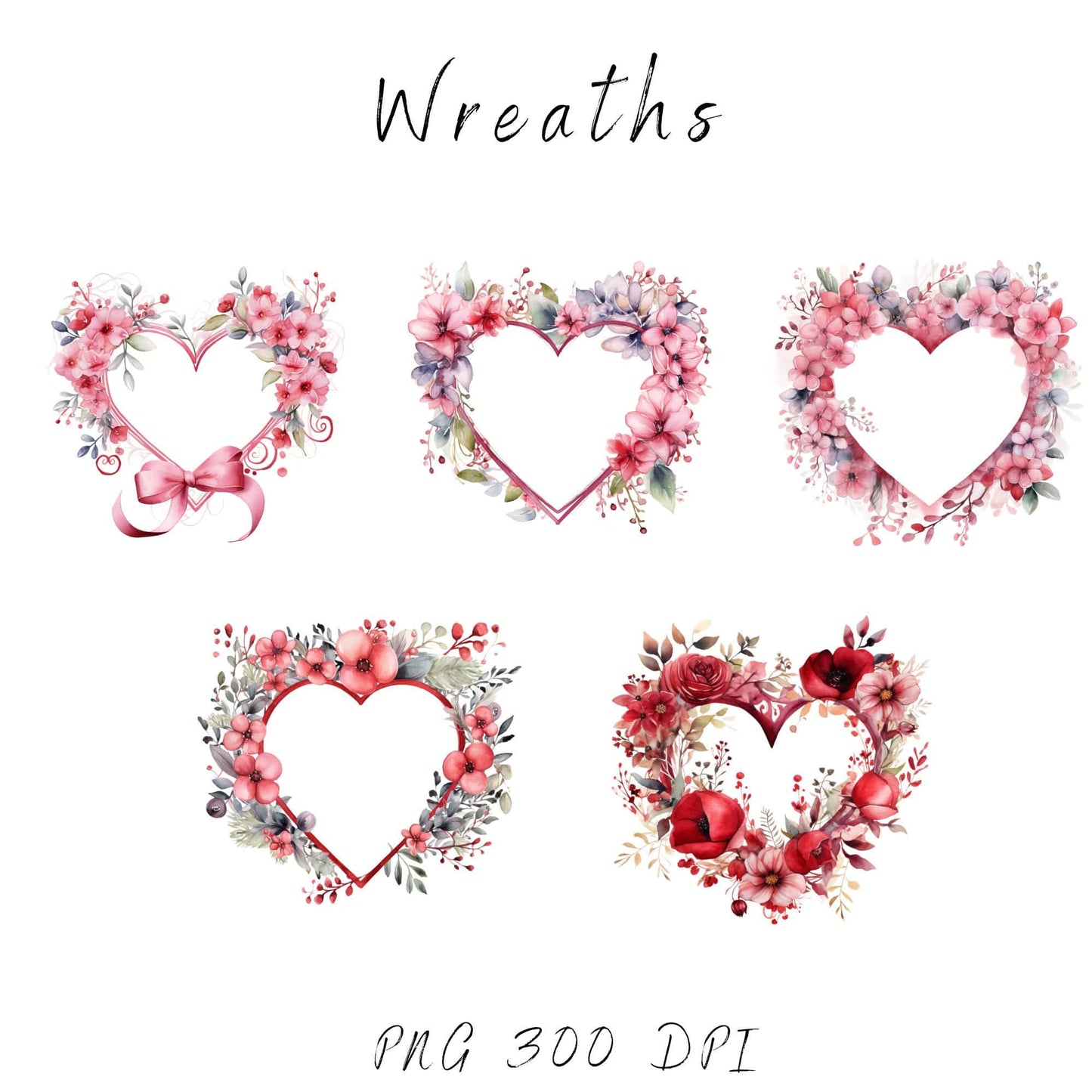 Valentines Wreath Clipart