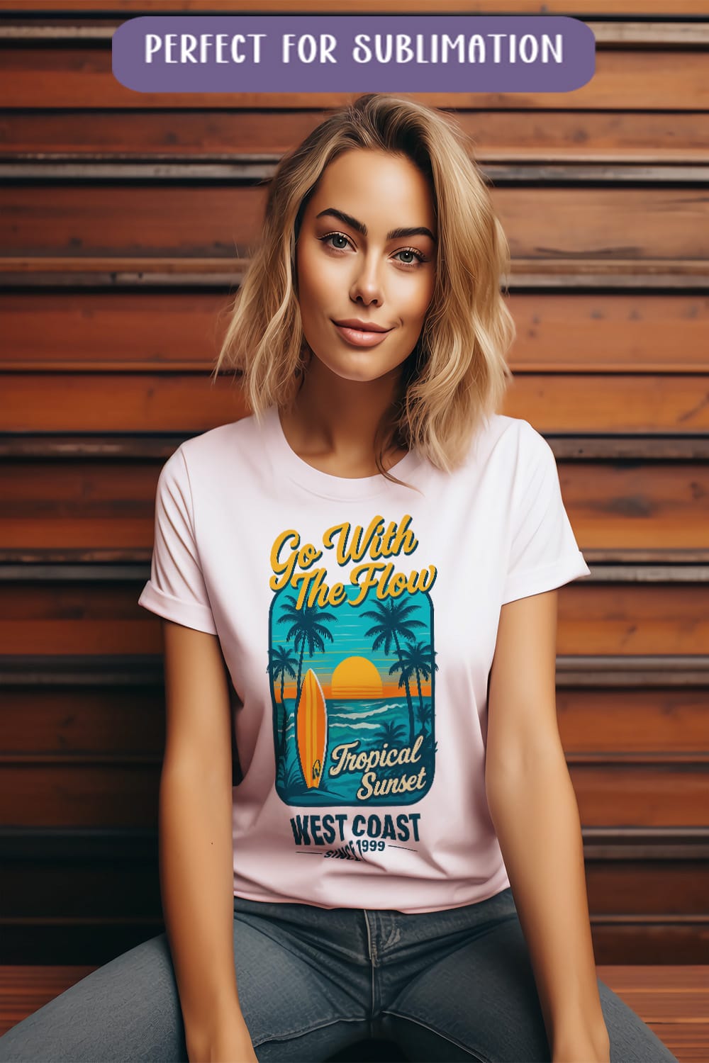 Vibrant retro Go with the flow