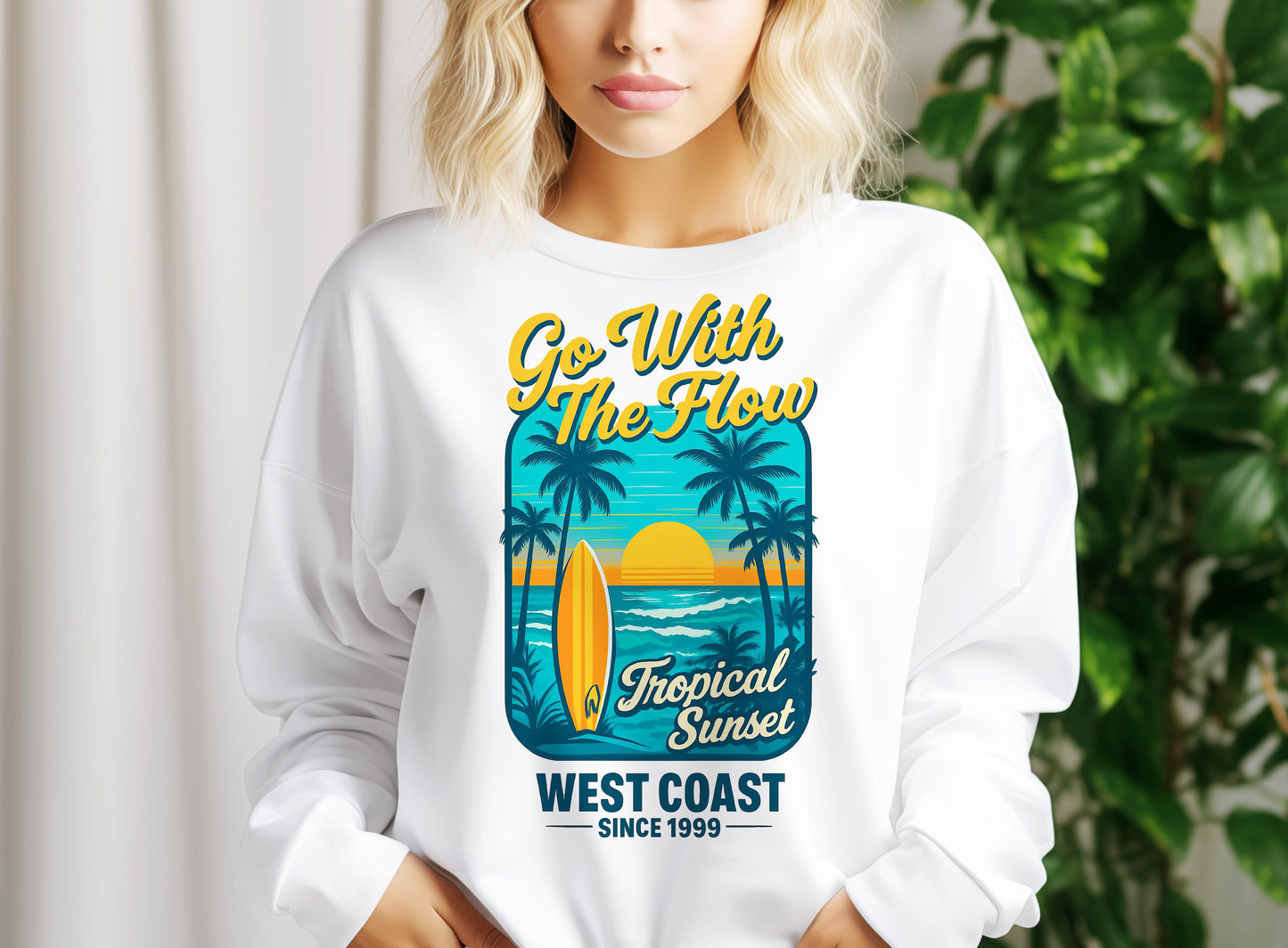 Vibrant retro Go with the flow