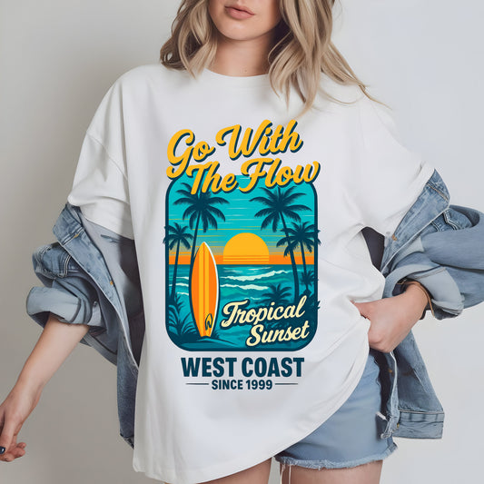 Vibrant retro Go with the flow