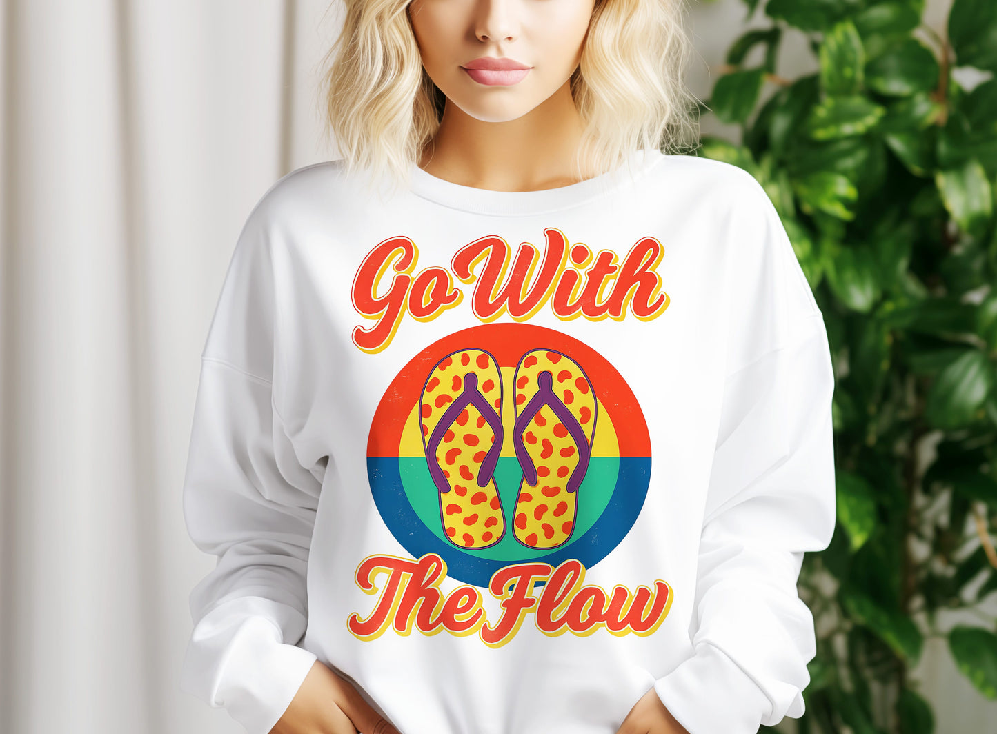 Vibrant retro Go with the flow