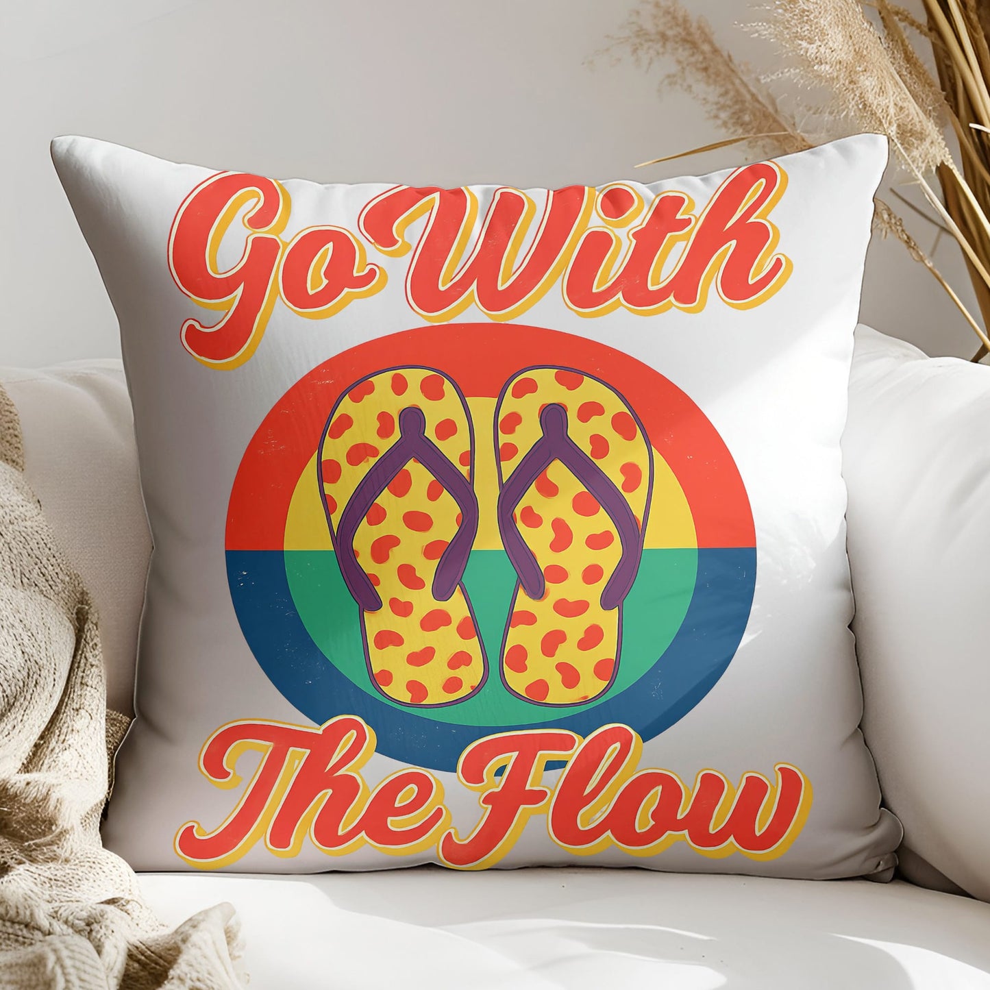 Vibrant retro Go with the flow