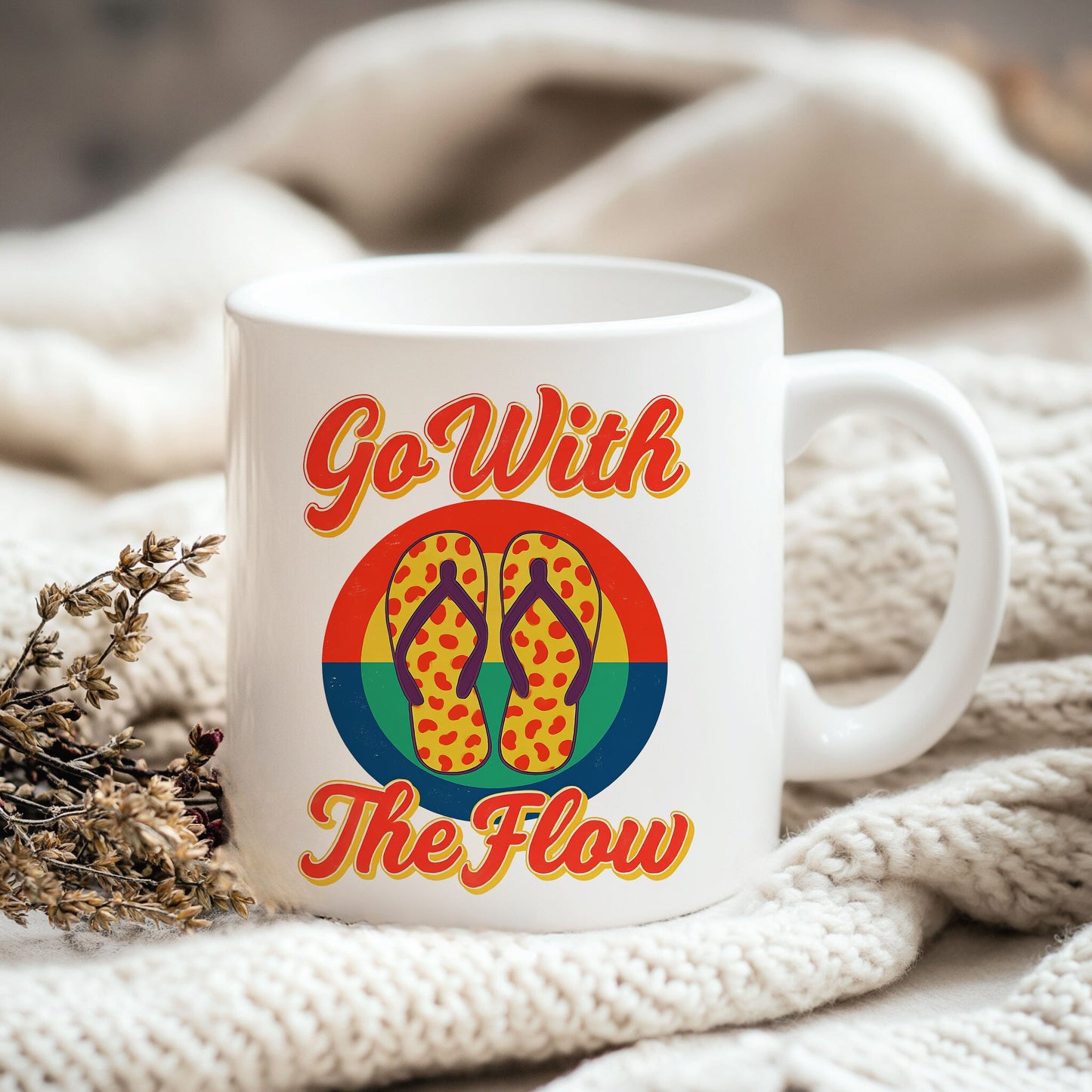 Vibrant retro Go with the flow