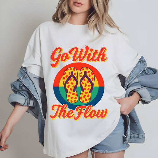 Vibrant retro Go with the flow