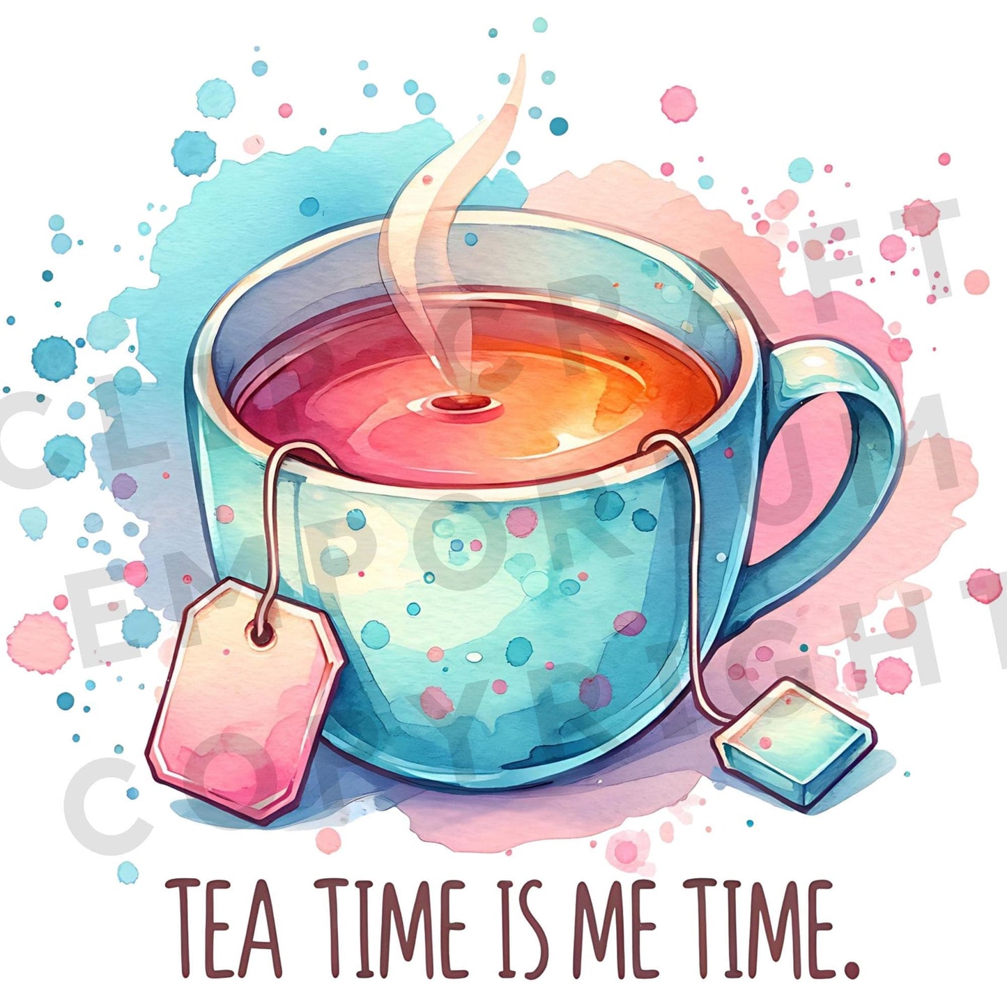 Watercolor Cozy Self Care Clipart