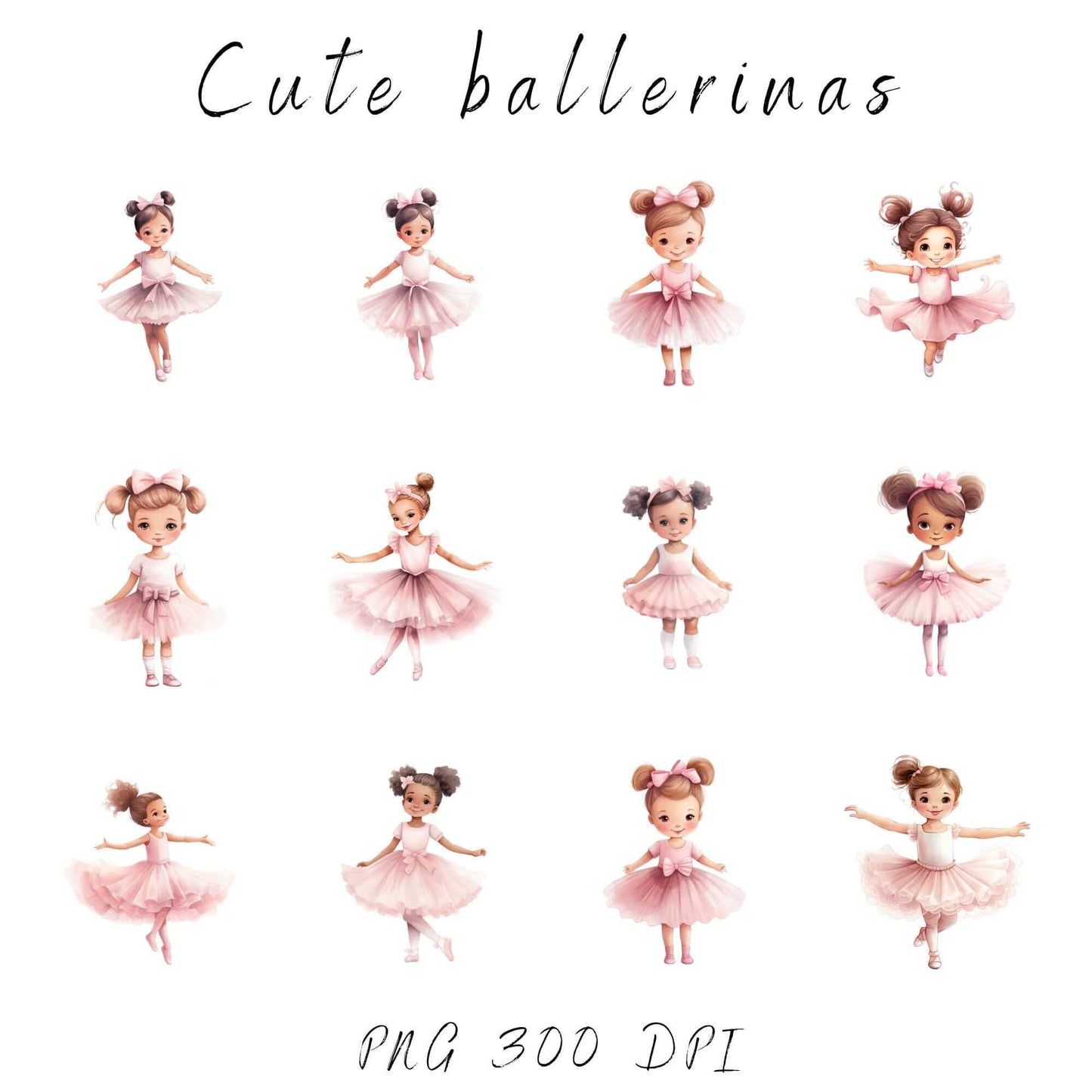 Watercolor Swan Lake Clipart