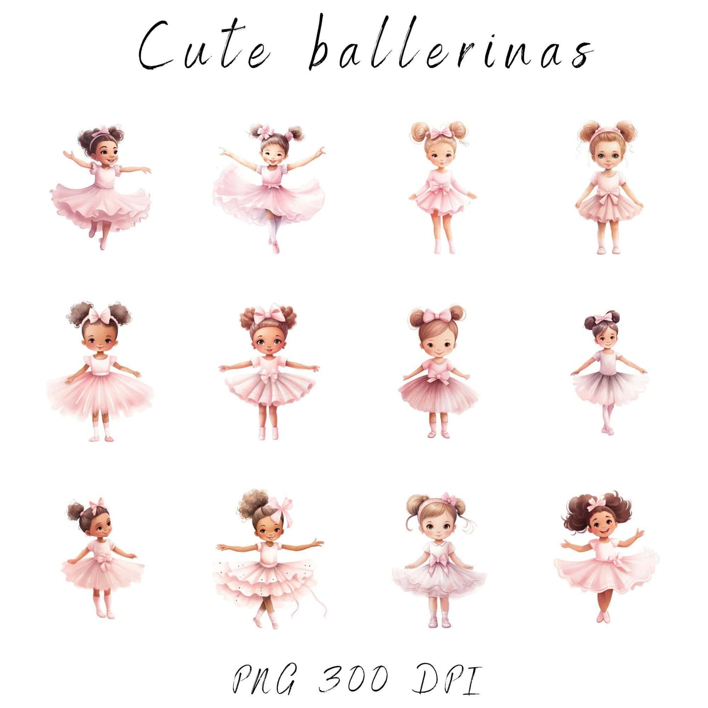 Watercolor Swan Lake Clipart