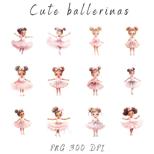 Watercolor Swan Lake Clipart
