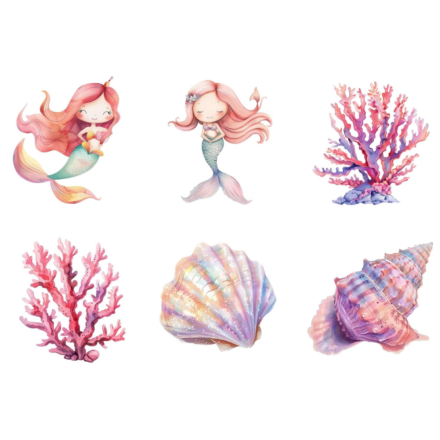 Watercolor Under the sea clipart