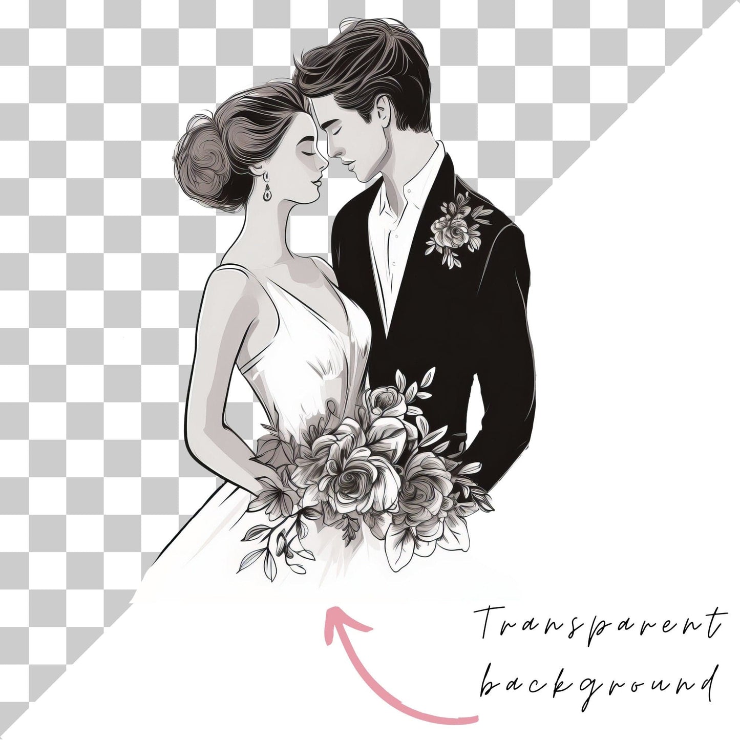 Wedding timeline clipart