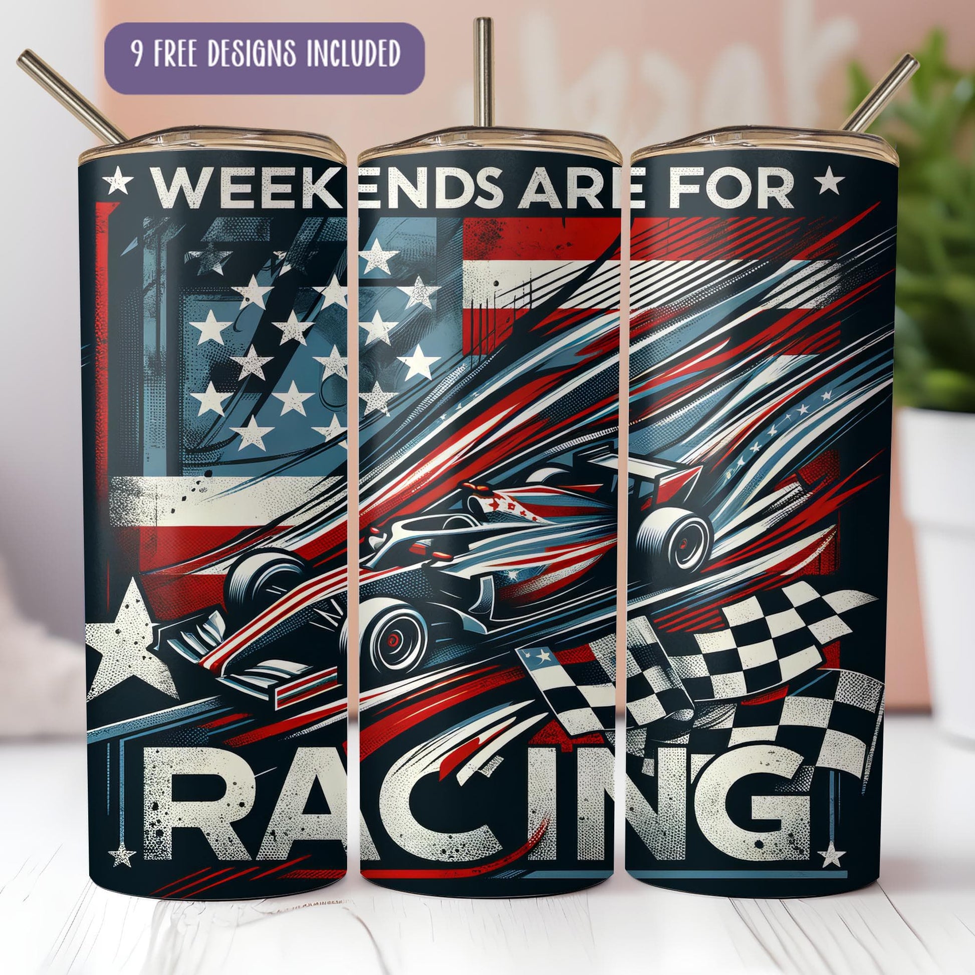 two cans of racing with the words weekend are for racing on them
