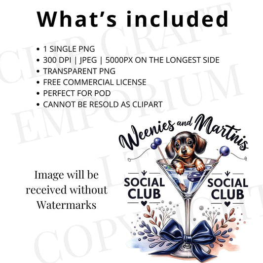 Weenies and Martinis PNG