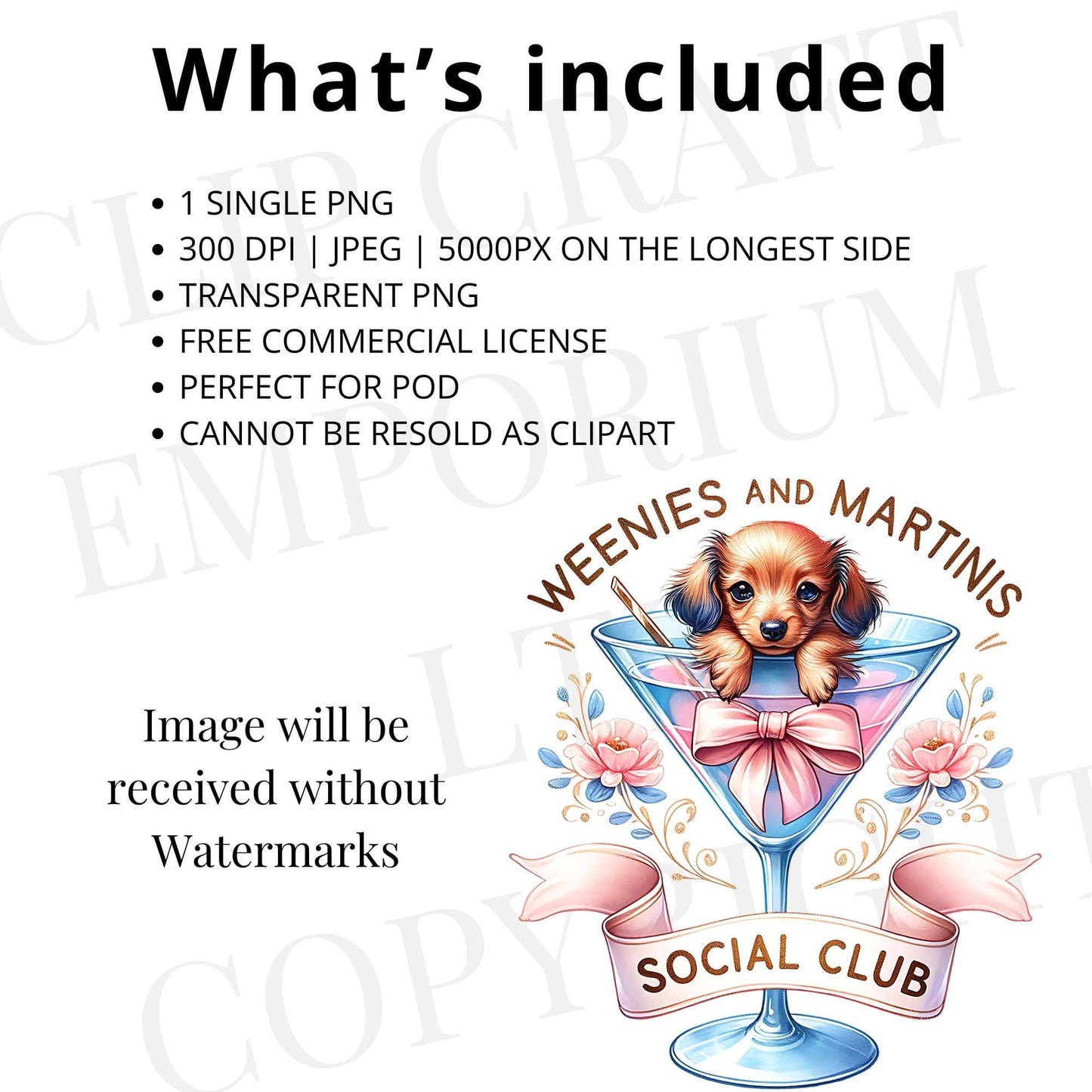 Weenies and Martinis PNG