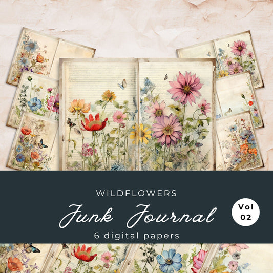 Wildflower Vol2 Junk Journal Pages