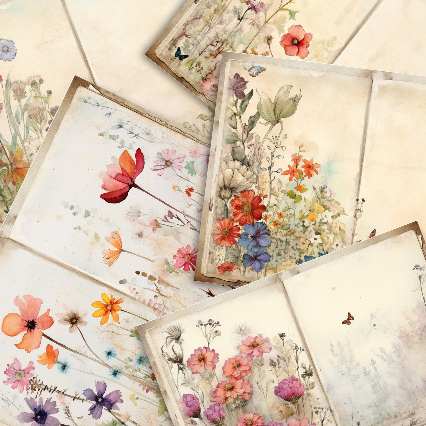 Wildflower Vol3 Junk Journal Pages