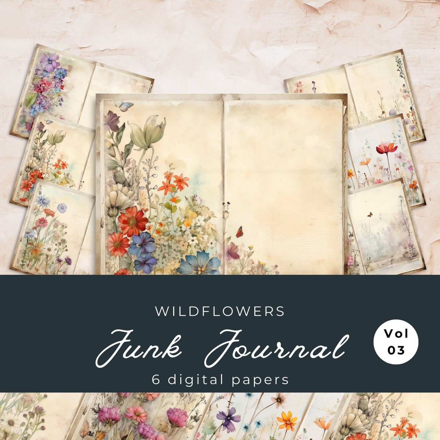 Wildflower Vol3 Junk Journal Pages