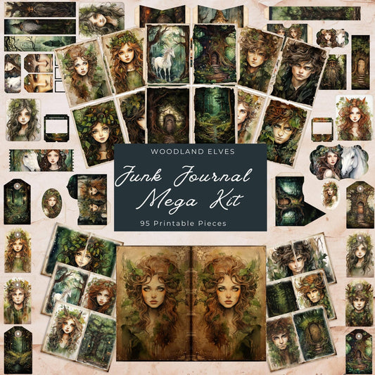 Woodland Elve Junk Journal Mega Kit