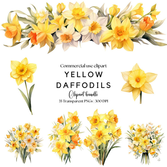 Yellow Daffodil Clipart