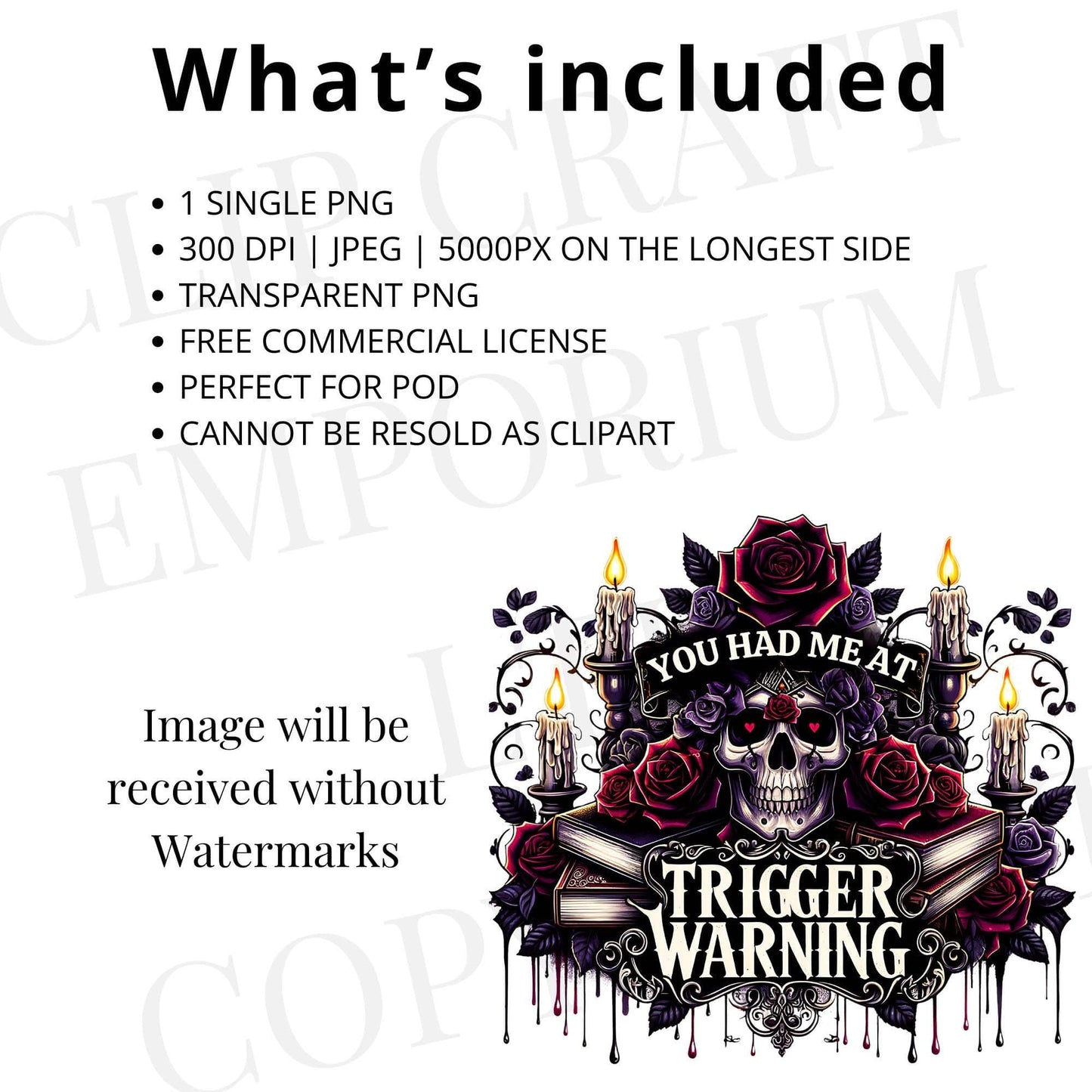 You Had Me at Trigger Warning PNG